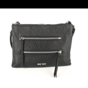Nine West crossbody purse black leather purse crossbody bag genuine leather